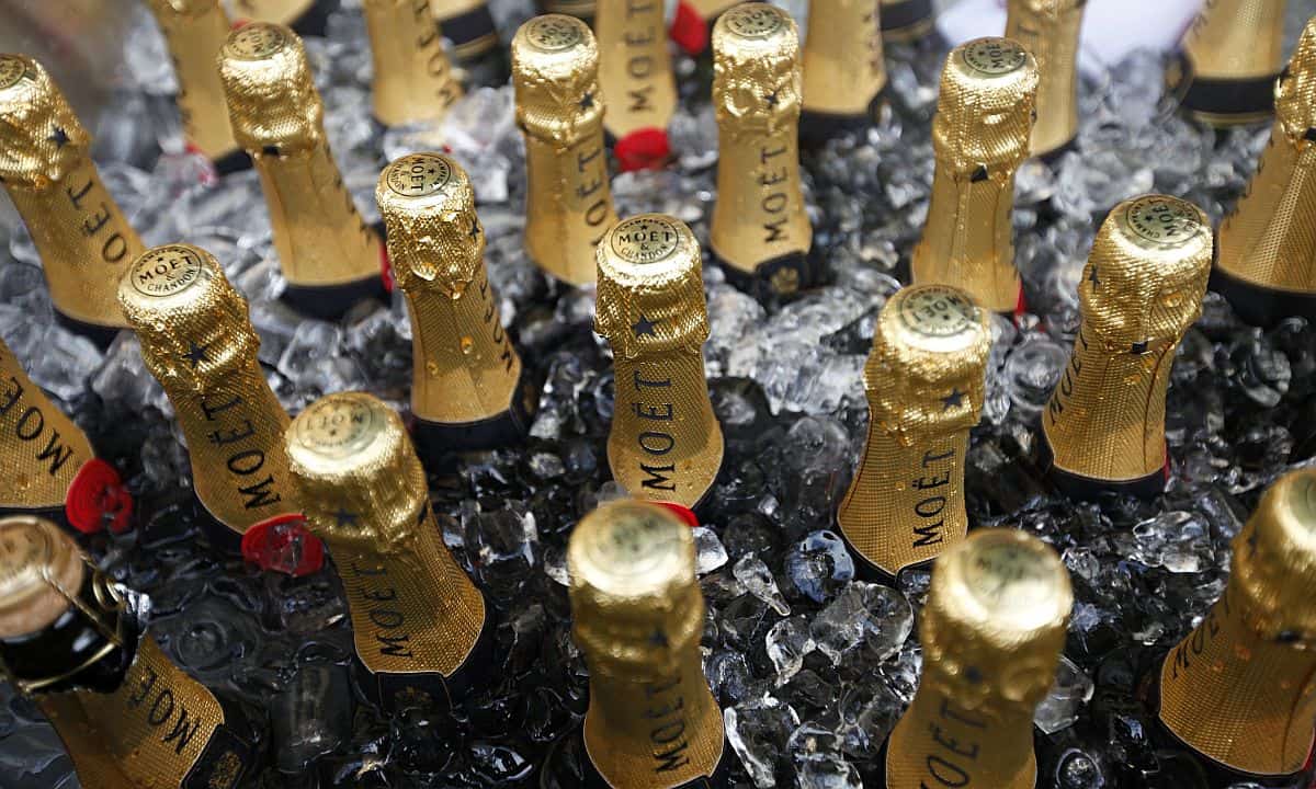 bottles of champagne