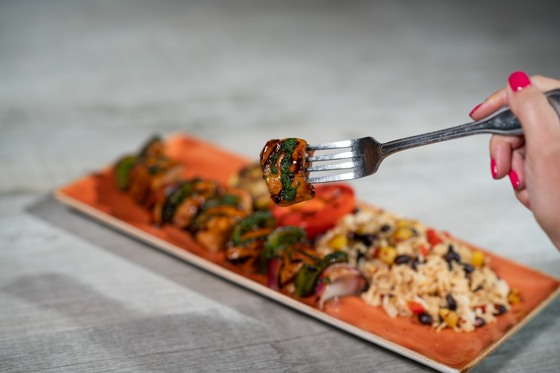 hard-rock-Rum-Marinated-Chicken-Skewers
