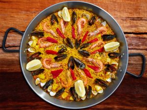 paella cu fructe de mare