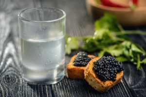 caviar si vodca