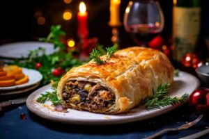 crăciun vegan wellington cu ciuperci